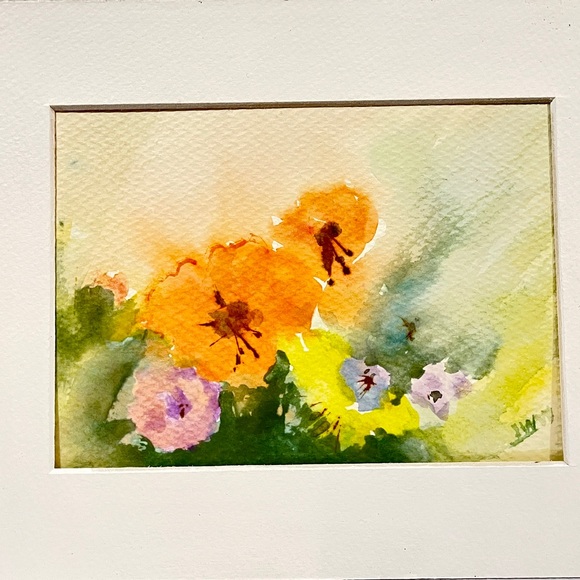 Vintage Signed Original Watercolor